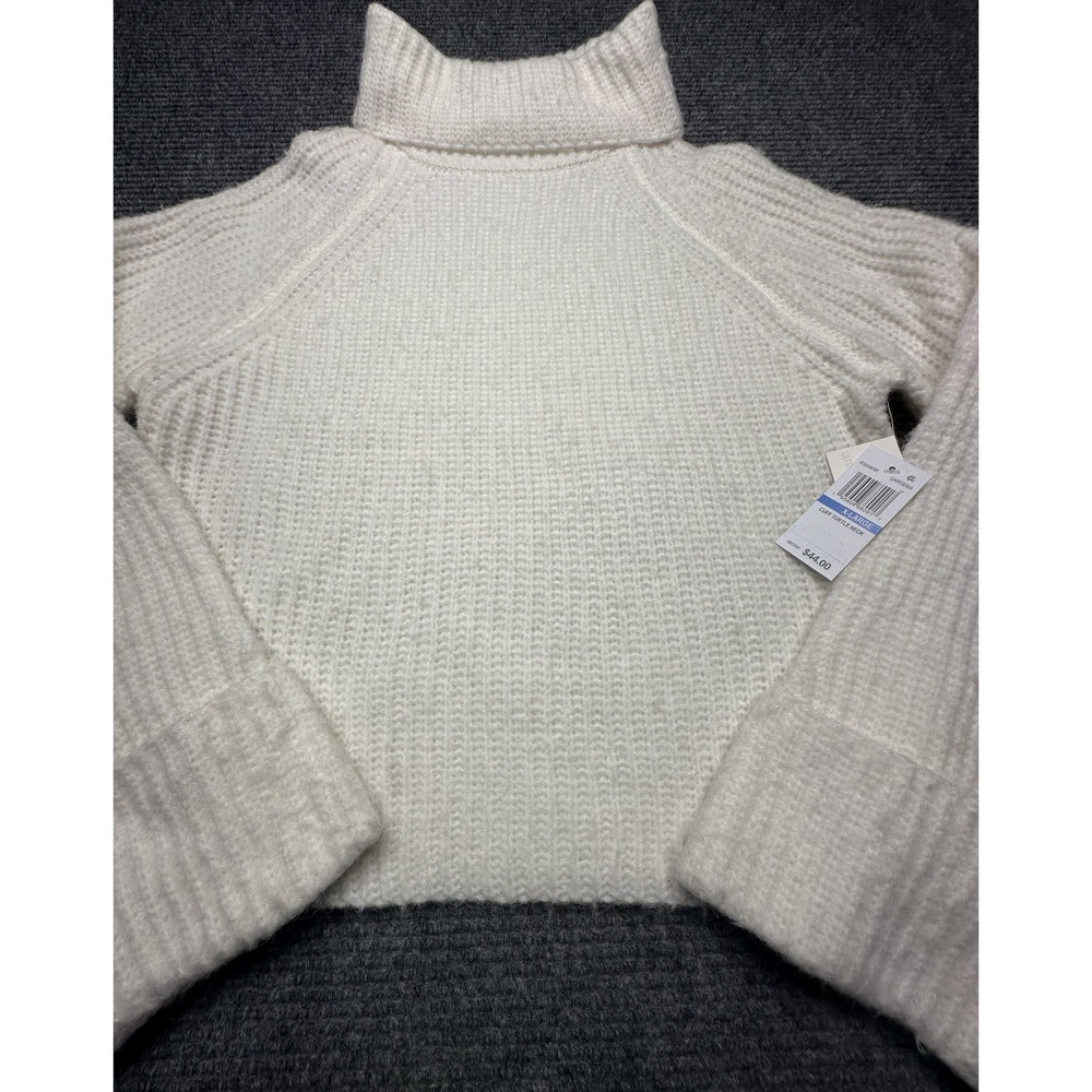 Ultra Flirt Sweater Womens XL Turtle Neck Chunky Knit Pullover Cuff Knitwear